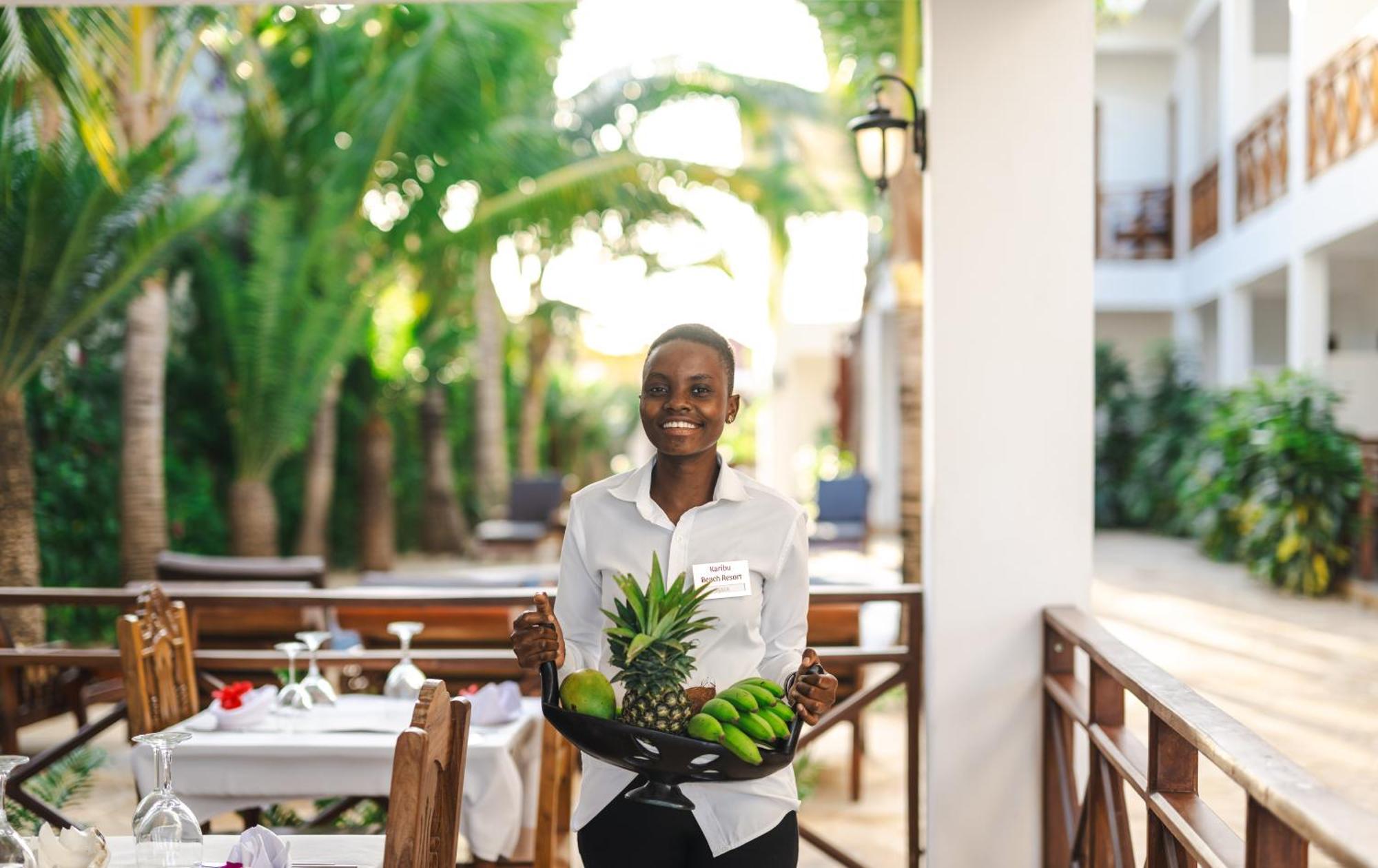 Karibu Beach Resort Pongwe Luaran gambar